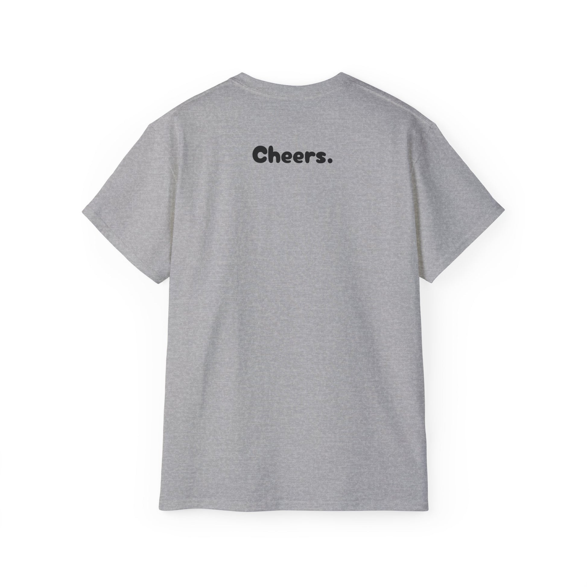 Women's Clothing  Unisex  T-shirts  Spring Essentials  shirt that says cheers  Regular fit  Neck Labels  Men's Clothing  DTG  Crew neck  Cotton  cheers tee  cheers t-shirts  cheers t shirt  cheers shirts  cheers shirt