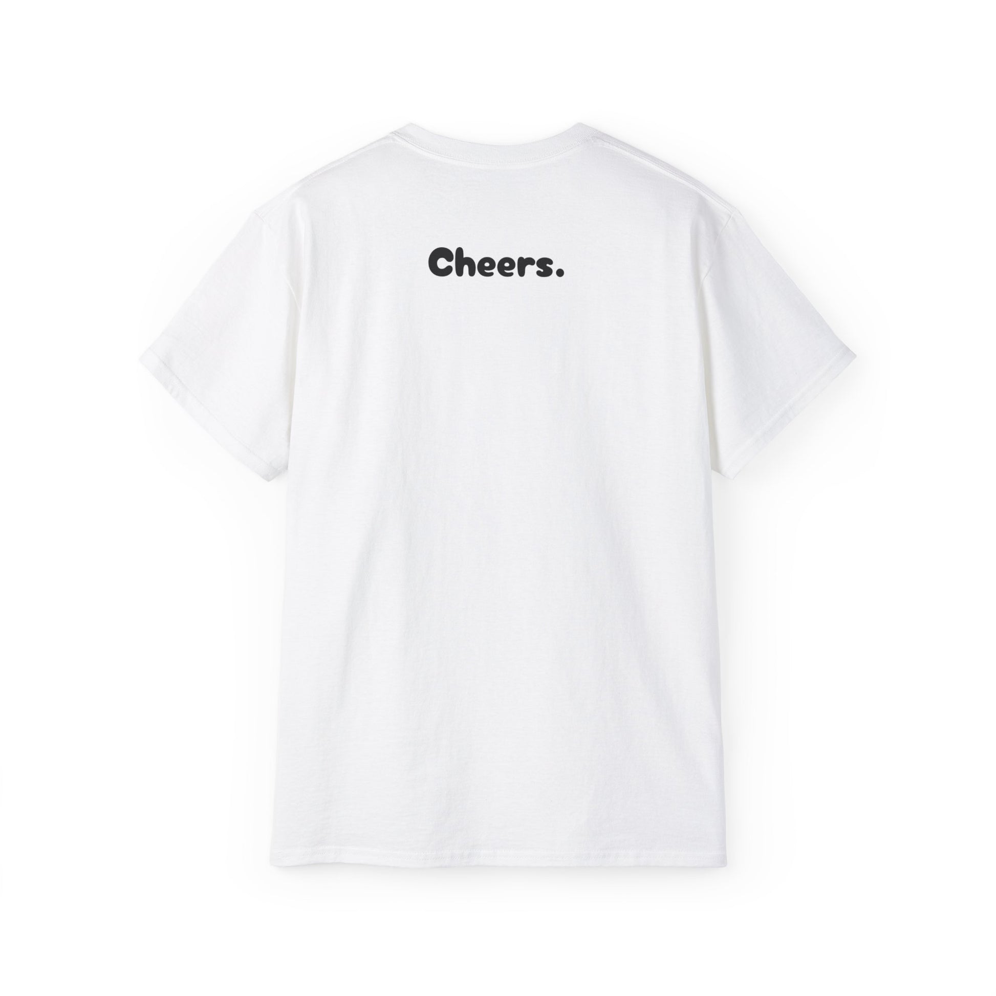 Women's Clothing  Unisex  T-shirts  Spring Essentials  shirt that says cheers  Regular fit  Neck Labels  Men's Clothing  DTG  Crew neck  Cotton  cheers tee  cheers t-shirts  cheers t shirt  cheers shirts  cheers shirt