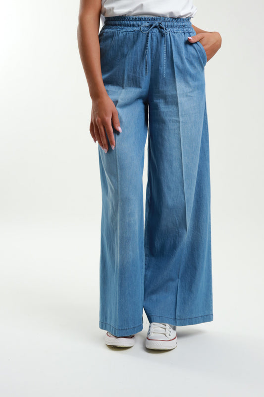 Pantaloni Chambray Susy Mix